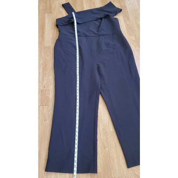 Eliza J Asymmetrical Neckline Jumpsuit size 20W in Black - NEW - Picture 9 of 13